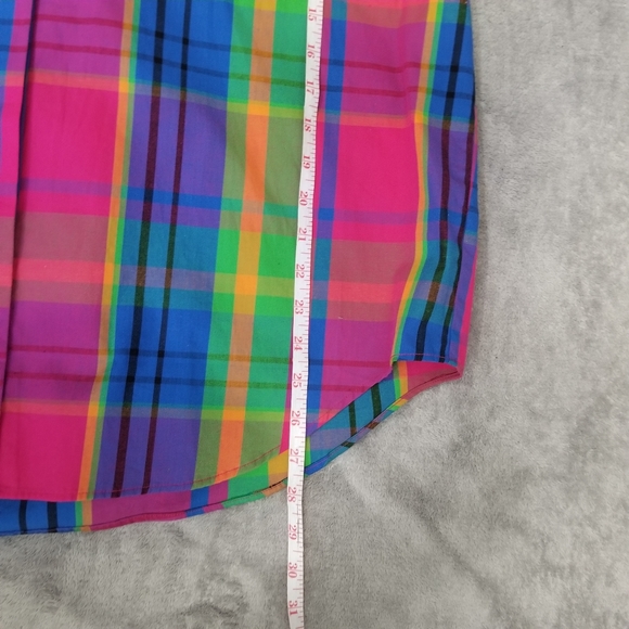 Dockers Rainbow 90's Inspired Retro Embroidered Striped 1X Collared Box … - Picture 9 of 10